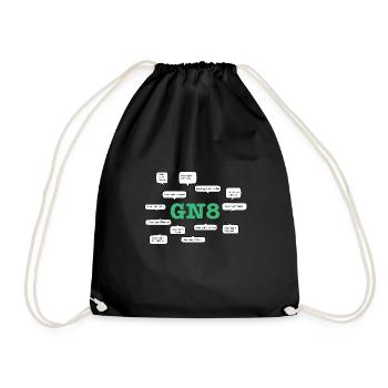 Good night John Boy - GN8 - Good N-Eight Nerd - Drawstring Bag - black - Front