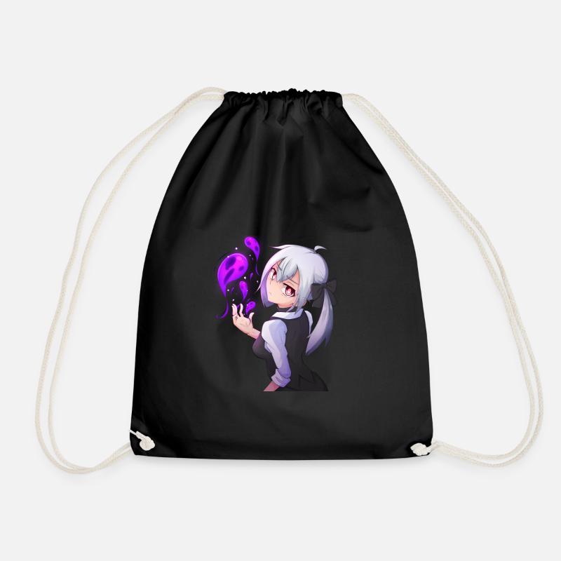Anime dunkle Magierin - Turnbeutel - Schwarz