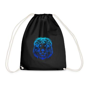 lion lion star sign idée cadeau - Sac de sport léger - noir - Devant