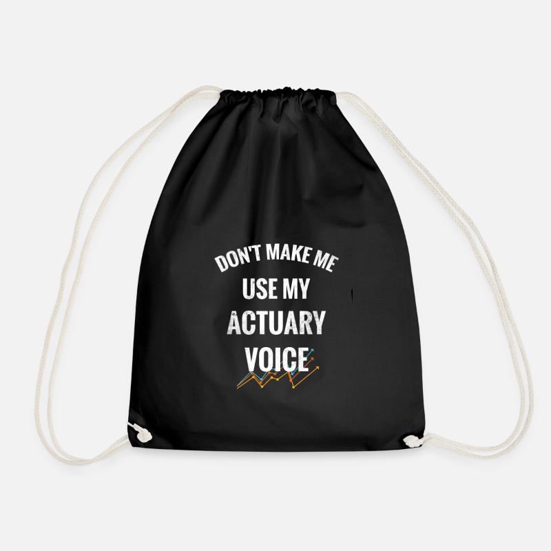 Actuary | Actuarial expert - Drawstring Bag - black