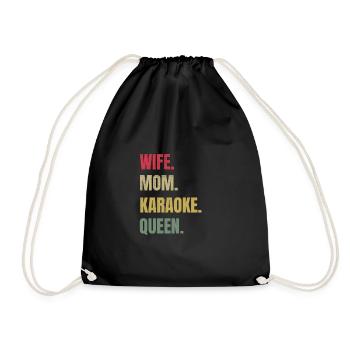 Mme Mama Karaoke Queen | Karaoké Amants - Sac de sport léger - noir - Devant