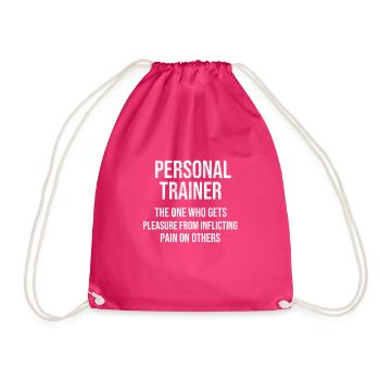 L’entraîneur personnel | Fitness Coach Fitness Trainer - Sac de sport léger - fuchsia - Devant