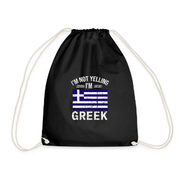 Gifts For Greeks Hellas Greece Greek - Drawstring Bag - black - Front