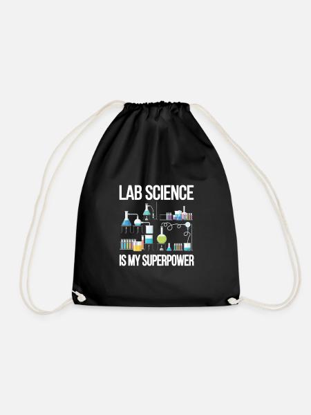 Labortechniker Medizintechniker Laborant Lab Tech - Turnbeutel - Schwarz