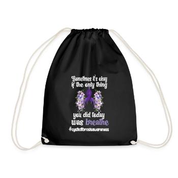 La mucoviscidose combattant la mucoviscidose - Sac de sport léger - noir - Devant