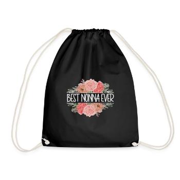 Nonna Grandma Mother's Day Gift Nonna Grandmother - Drawstring Bag - black - Front