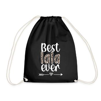 Beste Lala Oma Muttertag Geschenk Lala Großmutter - Turnbeutel - Schwarz - Vorne