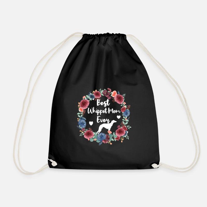 Whippet Mama Whippet Hundebesitzerin Whippet Mom - Turnbeutel - Schwarz