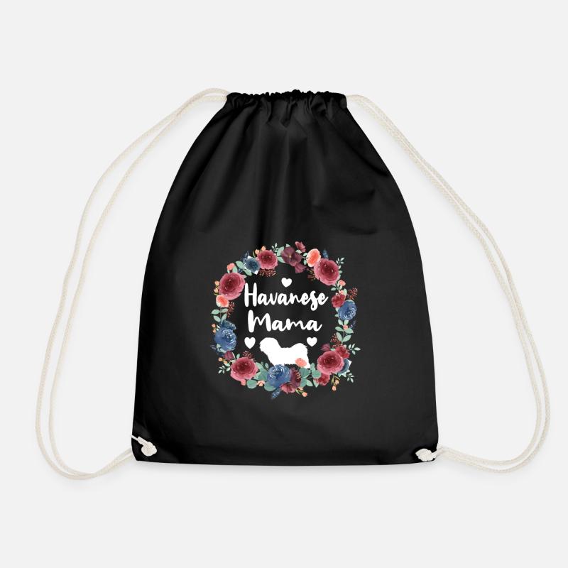 Havanese Mama Hundebesitzerin Havanese Liebhaberin - Turnbeutel - Schwarz