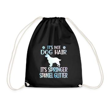 Deutsch Springer Spaniel Owner Dog Lovers - Drawstring Bag - black - Front