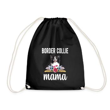 Border Collie Mama Border Collie propriétaire de chien - Sac de sport léger - noir - Devant