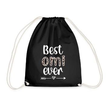 Beste Omi Oma Muttertag Geschenk Omi Großmutter - Turnbeutel - Schwarz - Vorne