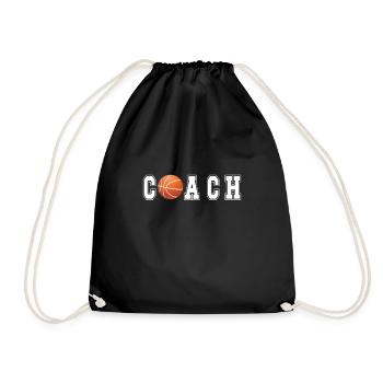 Meilleur cadeau d’entraîneur de basket-ball d’entraîneur de basket-ball - Sac de sport léger - noir - Devant