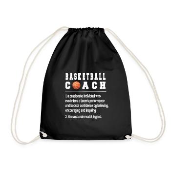Meilleur cadeau d’entraîneur de basket-ball d’entraîneur de basket-ball - Sac de sport léger - noir - Devant