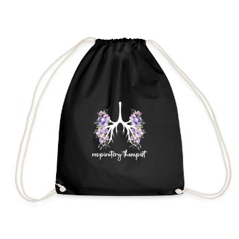 Respiratory Therapist Respiratory Therapy Respiratory Therapist - Drawstring Bag - black - Front