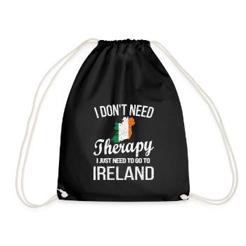 Ire Irland Herkunft Irische Flagge Irische Wurzeln - Turnbeutel - Schwarz - Vorne