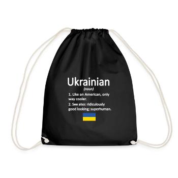 Ukrainiens Ukraine Drapeau Racines ukrainiennes - Sac de sport léger - noir - Devant