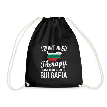 Bulgarian Bulgaria Origin Bulgarian flag - Drawstring Bag - black - Front