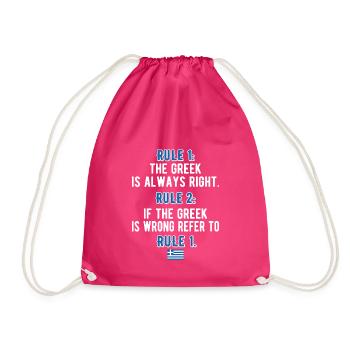 Grèce Grèce Drapeau Racines grecques - Sac de sport léger - fuchsia - Devant