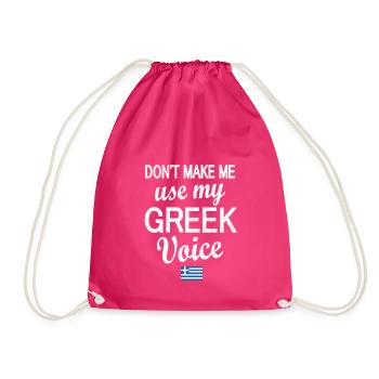 Grèce Grèce Drapeau Racines grecques - Sac de sport léger - fuchsia - Devant