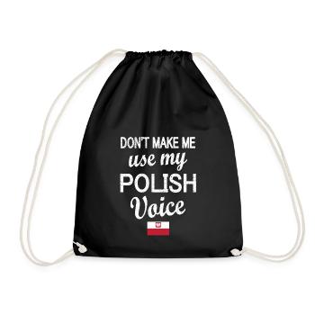 Fier Polonais Drapeau Racines Polonaises - Sac de sport léger - noir - Devant