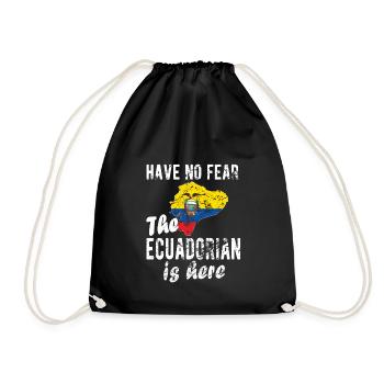 Équateur Équateur Drapeau équatorien - Sac de sport léger - noir - Devant