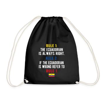 Équateur Équateur Racines équatoriennes - Sac de sport léger - noir - Devant