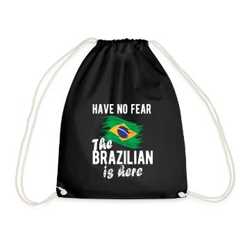 Brésil Brésil Drapeau brésilien - Sac de sport léger - noir - Devant