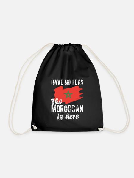 Maroc Maroc Origine drapeau marocain - Sac de sport léger - noir