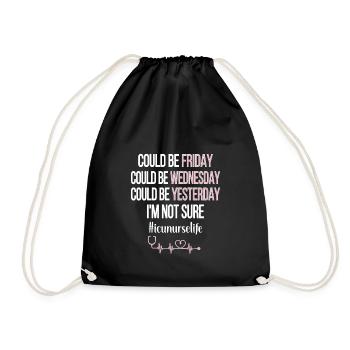 Intensive Care Nurse Intensive Care ICU Nurse - Drawstring Bag - black - Front