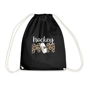 Stolze Eishockey Mama Von Eishockeyspieler Mutter - Turnbeutel - Schwarz - Vorne