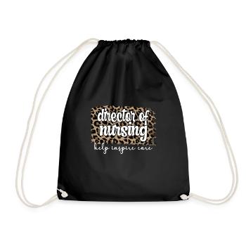 Nursing Director Nursing Directorate Nursing Manager Team - Drawstring Bag - black - Front