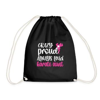 Meilleur cadeau de tante de karaté Tante fière de karaté - Sac de sport léger - noir - Devant