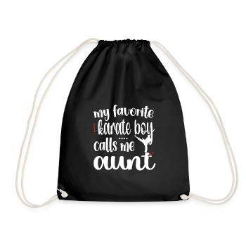 Meilleur cadeau de tante de karaté Tante fière de karaté - Sac de sport léger - noir - Devant