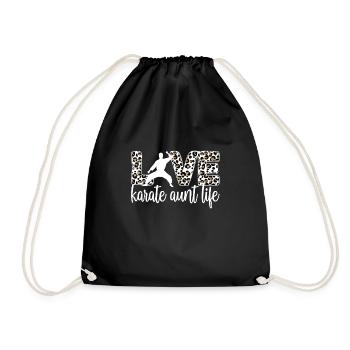 Meilleur cadeau de tante de karaté fière de tante de karaté - Sac de sport léger - noir - Devant