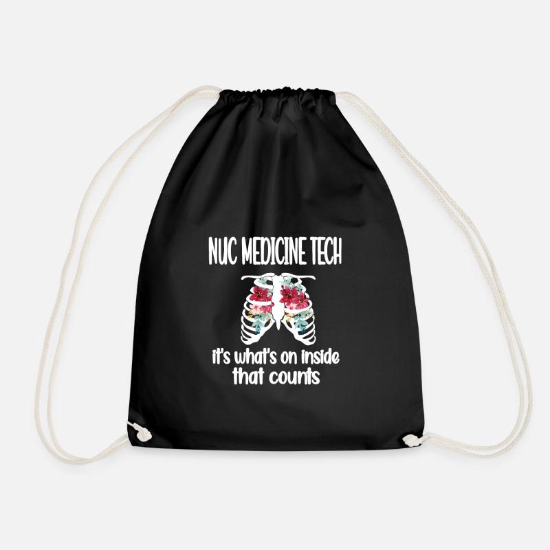 Medizinischer Radiologietechnologe Nuklearmedizin - Turnbeutel - Schwarz