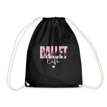 Cadeau de danseuse de ballet ballerine danseuse de ballet - Sac de sport léger - noir - Devant