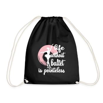 Cadeau de danseuse de ballet ballerine danseuse de ballet - Sac de sport léger - noir - Devant