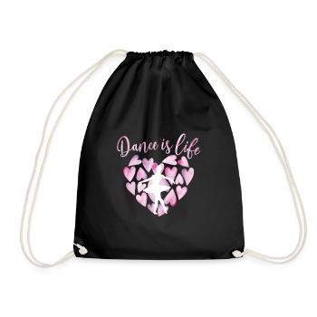 Cadeau de danseuse de ballet ballerine danseuse de ballet - Sac de sport léger - noir - Devant