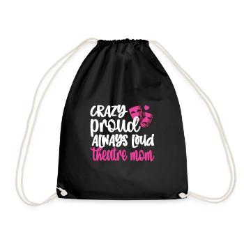 Fière maman de théâtre Acteur de théâtre maman - Sac de sport léger - noir - Devant