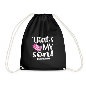 Maman de théâtre La maman d'un acteur de théâtre - Sac de sport léger - noir - Devant