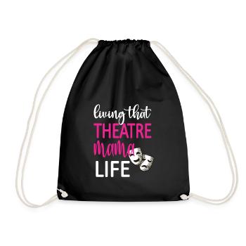 Fière maman de théâtre Acteur de théâtre maman - Sac de sport léger - noir - Devant