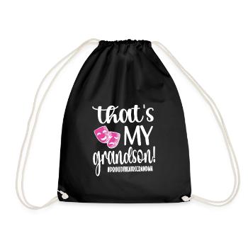 Proud Theatre Grandmother Theatre Actor Grandma - Drawstring Bag - black - Front