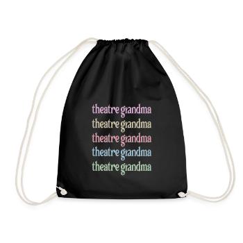 Fière Théâtre Grand-mère Théâtre Acteur Grand-mère - Sac de sport léger - noir - Devant