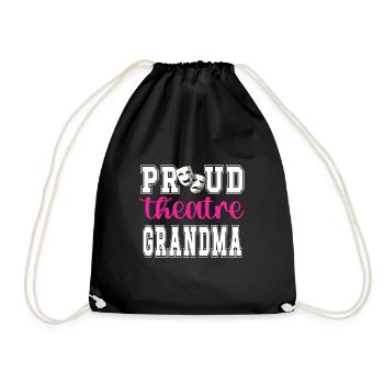 Théâtre Grand-mère Fière Théâtre Acteurs Grand-mère - Sac de sport léger - noir - Devant