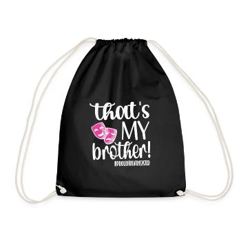 Theater Sister Theater Actor Sister - Drawstring Bag - black - Front