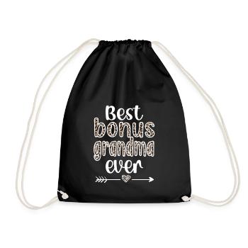 Meilleur bonus Grand-mère fière beau-mère cadeau - Sac de sport léger - noir - Devant