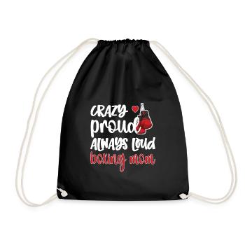 Cadeau de maman de boxe fière Maman de boxe de Boxer Mama - Sac de sport léger - noir - Devant