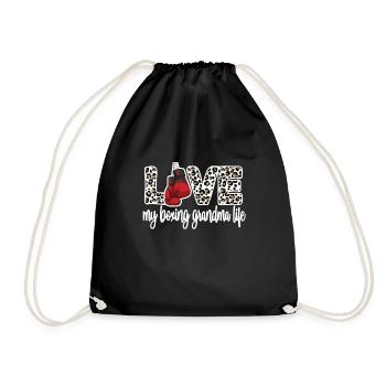 Boxoma Coffret Cadeau Grand-mère Fière Boxer Grand-mère - Sac de sport léger - noir - Devant