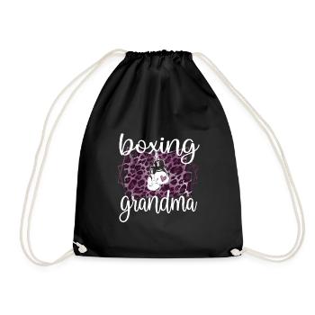 Boxoma Coffret Cadeau Grand-mère Fière Boxer Grand-mère - Sac de sport léger - noir - Devant